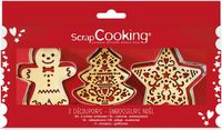 ScrapCooking Uitstekers en Reliëfstempels Kerst set/2
