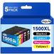 Cartouches d'encre 1500XL - Noir, Cyan, Magenta, Jaune (5-pack)