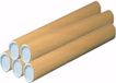Merkloos Poster koker van karton - 5x - 330 x 40 mm - Bruin - Verzendkokers - Voor A4 formaat papier