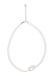 Usha Ketting argent / blanc perle