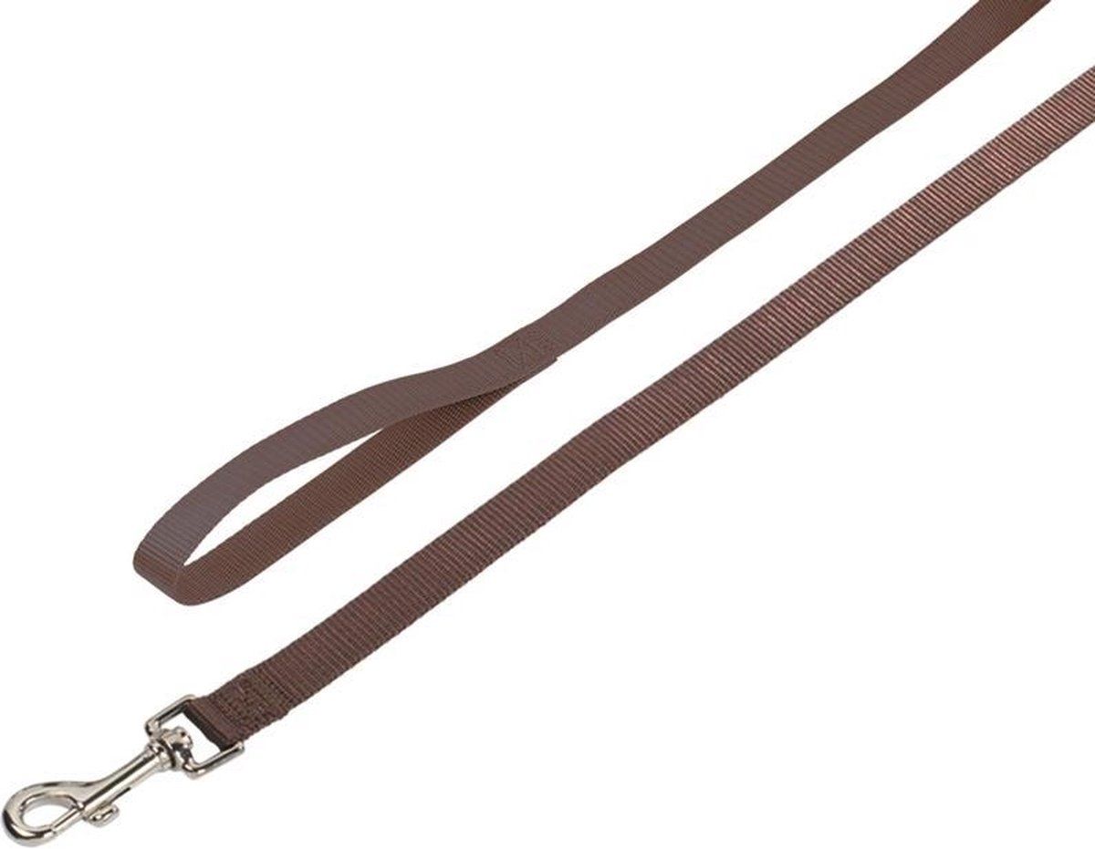 Nobby lijn classic bruin 2 x 120 cm - 1 ST