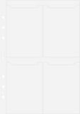 Filofax A5 business card holder transparent