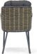 Santika Furniture Fasano/Rockville 160 cm rond dining tuinset 7-delig Grijs-antraciet