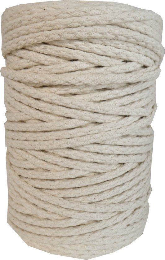 DekoArt Macramékoord 6 mm 100 m Naturel