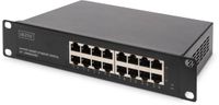 Digitus DN-80115-1 Unmanaged Gigabit Ethernet Network Switch - 16-Port - Grey