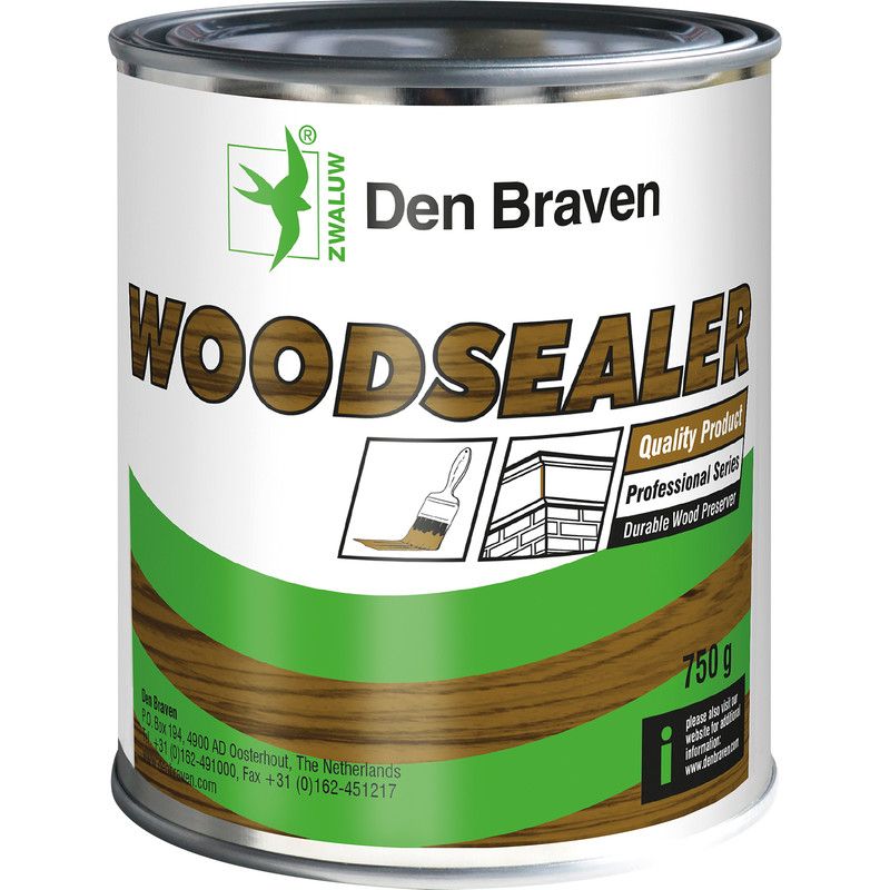 Zwaluw Woodsealer Wit 750g - 8711595187626