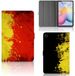 Samsung Galaxy Tab S6 Lite Book Case met Standaard - Kunstleer/Siliconen/TPU - Belgische Vlag