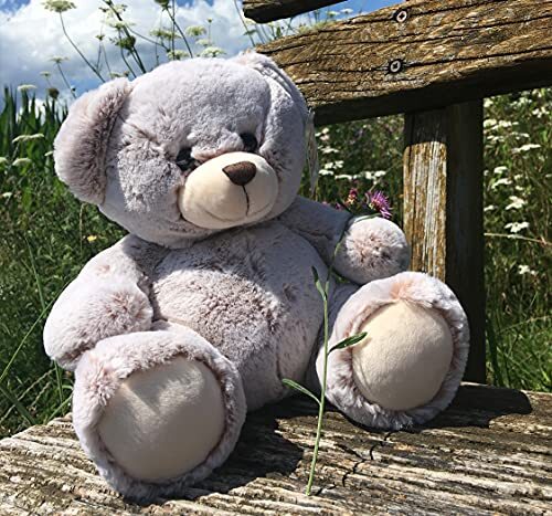 Uni-Toys - Teddy superzacht (lichtbruin) - 24 cm (hoogte) - teddybeer - pluche dier, knuffeldier, TE-00201