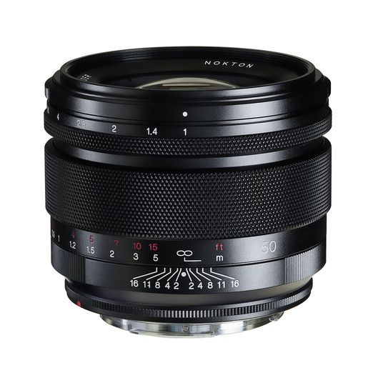 Voigtländer 50mm f/1.0 Nokton Aspherical Lens for Canon RF - Black