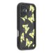 Coque iPhone 17 en TPU à imprimé papillon - Jaune / Noir