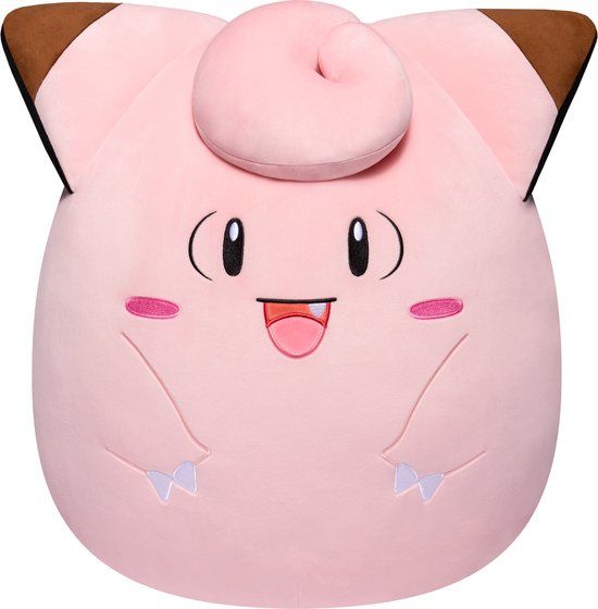 Squishmallow - Pokémon Clefairy 25 cm - Pluche Knuffel - 6+ jaar