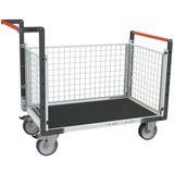 Fimm Plateauwagen rechthoek wiel met 3 gaaswanden 1075 mm 500 kg