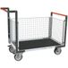 Fimm Plateauwagen rechthoek wiel met 3 gaaswanden 1075 mm 500 kg