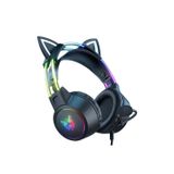 ONIKUMA X15 PRO Casque de jeu, motif chat (noir)