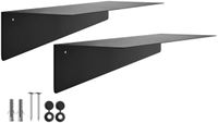 SOTECH 2 stuks Wandplank HOVER-VII 350x130x80mm zwart