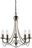 Searchlight Maypole - luster - Ø 46 x 100 cm - antiek messing
