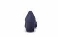 Gabor Blauwe Suède Pumps Blokhak 5-7cm Ronde Neus 37.5