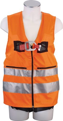 MAS Veiligheidsvest | EN361 EN20471 | 2-punts, bodywarmer oranje | voor kledingmaat 44-54