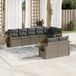 Maison Exclusive - Ensemble de meubles de jardin 8 pièces avec canapé et coussins, gris, en polyrotin
