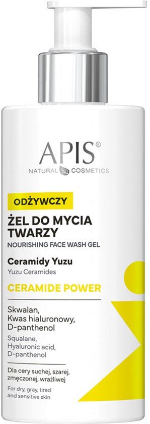 Apis Natural Cosmetics APIS Ceramide Power - Gezichtsreiniger - Voedende gel met ceramiden en Yuzu, 300 ml