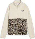 PUMA ESS GRAPHIC Animal Relaxed Half-Zip Crew Dames Trui - Alpine Snow