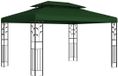 vidaXL Prieel 3,97 x 2,96 x 2,68 m Groen Polyester en Staal