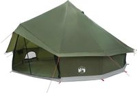 vidaXL Tipi Tent 10-persoons Leger Groen Polyester en Staal