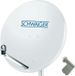 SCHWAIGER Installation satellite, 80 cm, 4 connexions, Quad-LNB (avec switch), gris clair