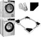 Merkloos Stapelset voor wasmachine en droger van 74 cm (29 inch), universele stapelset voor wasmachine en droger, verstelbare stapelset voor wasmachine en droger van 74 cm (29"/28"/27"/26"/25"/24").