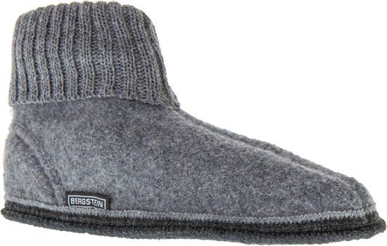 Bergstein Sloffen - Maat 42 - Unisex - grijs/zwart