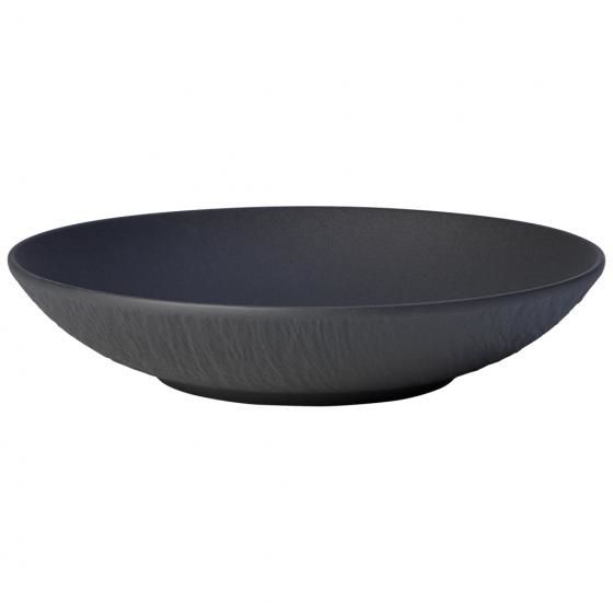 Villeroy & Boch Manufacture Rock Fruit Bowl - Black Porcelain - 23.5cm