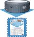 Bestway Protection de sol pour piscine - 8 pièces - Bleu