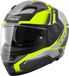 Germot GM 350 Casque moto Noir mat/Jaune fluo S