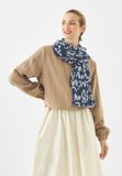 Codello sjaal van Modal-katoenen Mix met Typo-Prints