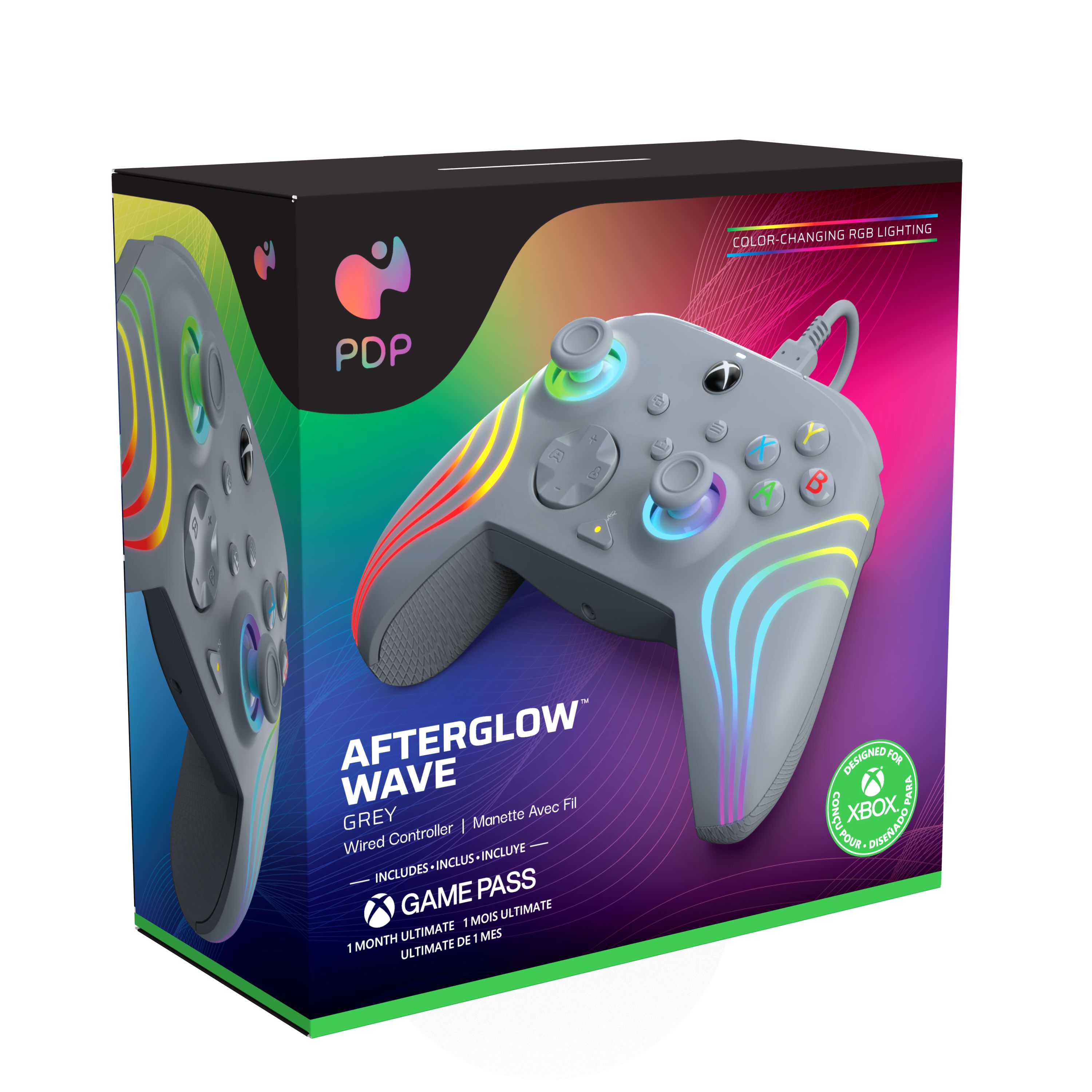 PDP Afterglow Wave - Bedrade Controller - Grijs - Xbox Series X|S