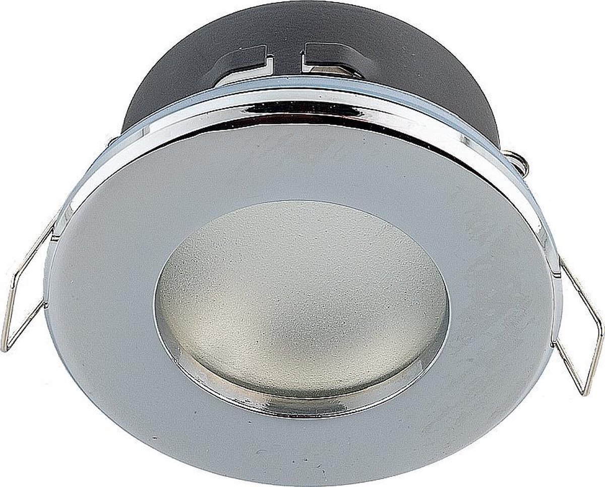 Groenovatie Inbouwspot - Rond - Waterdicht IP54 - MR16 Fitting - Ø 82mm - Chroom