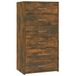 vidaXL Dressoir met 6 lades, 50x34x96 cm, bewerkt hout, gerookt eiken