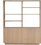 DÉJA Living Wandkast Levi - Naturel Eikenhout - 180x38x210cm