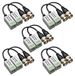 Merkloos Icecat Video balun connector - 5 paar (10 stuks) - HD Cctv - BNC - AHD TVI CVI - Passief