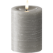 LED Bougie pilier Ø7,5x10 cm Gris
