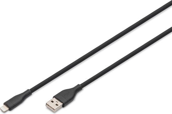 Digitus Lightning-kabel 2 m Zwart