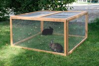 Kerbl Vario Buitenren - Hout - Bruin - 120 x 120 x 59 cm