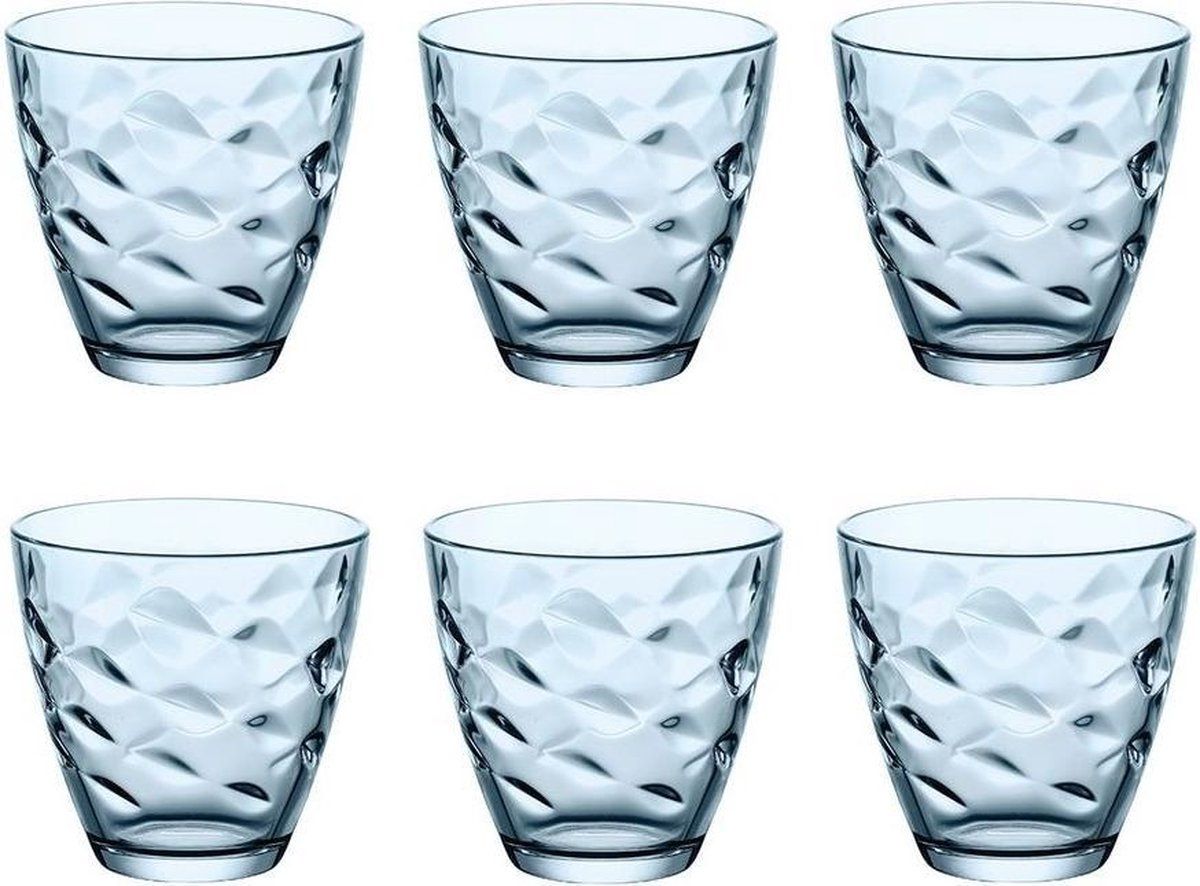 BORMIOLI ROCCO Glazen Flora Blauw 260 ml - 6 Stuks