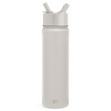 Simple Modern Waterfles met rietje, geïsoleerde roestvrijstalen thermosfles voor sportsportschool, Summit Collectie, 650 ml, amandelberk