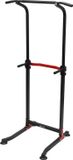 Power Tower - Appareil d'entraînement pour tractions et dips - Appareil de musculation multifonctionnel - Gymnase à domicile pour bras et abdominaux - Rack d'entraînement intérieur - Noir/Rouge
