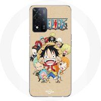 Case Maniacase voor Oppo A93 5G Manga anime One Piece strohoed Crew