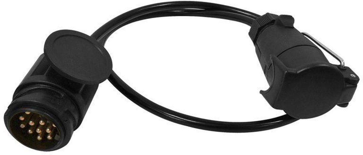 Aanhangwagendirect Verloopkabel van 80 cm van 13 polige Jaeger naar 7-Polig