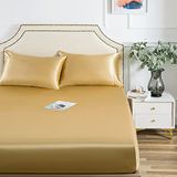 Satijnen hoeslaken, kingsize, goud