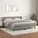 Maison Exclusive - Lit boxspring avec matelas, gris clair, 180x200 cm, velours