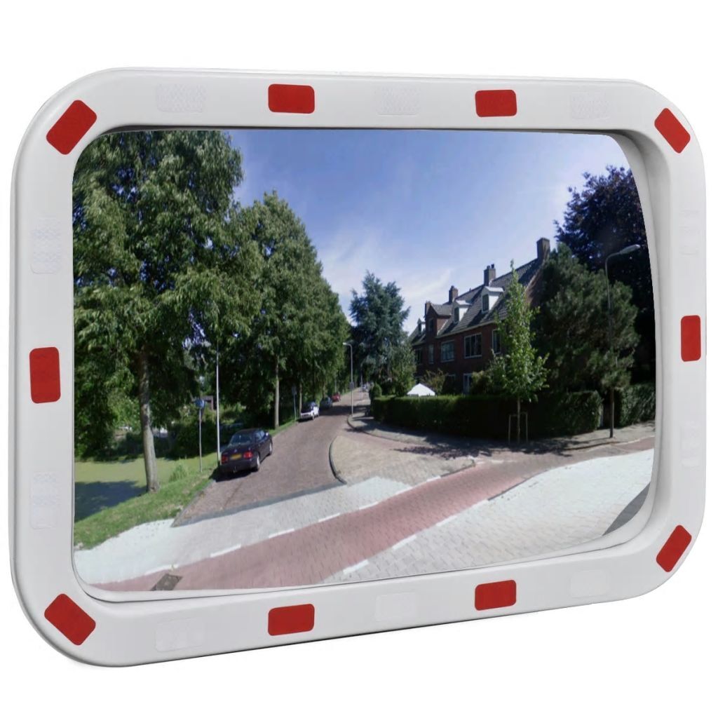 vidaXL Verkeersspiegel met reflectoren rechthoek 40x60 cm